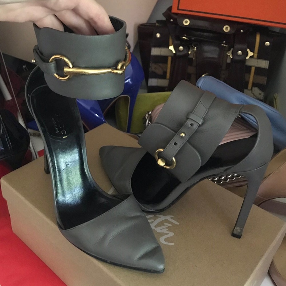 Authentic Gucci 'Ursula' Ankle Strap Pump